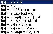 Tieto políčka oznamujú hodnoty vypočítaných koeficientov fitovacej funkcie. St. deviation (Štandardná odchýlka) -Standard deviation - Číslo označuje štandardnú odchýlku fitu od pôvodných dát.
