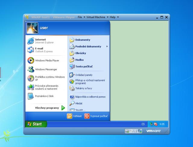 Obrázok: Spustená Virtuálka Spustenie odzálohovaného virtuálneho Workstation importom z OVF súboru stroja vo VMware Pre spustenie odzálohovanie VM vo VMware Workstation musí byť záloha vo formáte