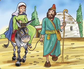 BOLO TO PRVÉ SČÍTANIE ĽUDU. 2. Jozef s Máriou sa z Nazareta vydali na cestu do Betlehema.