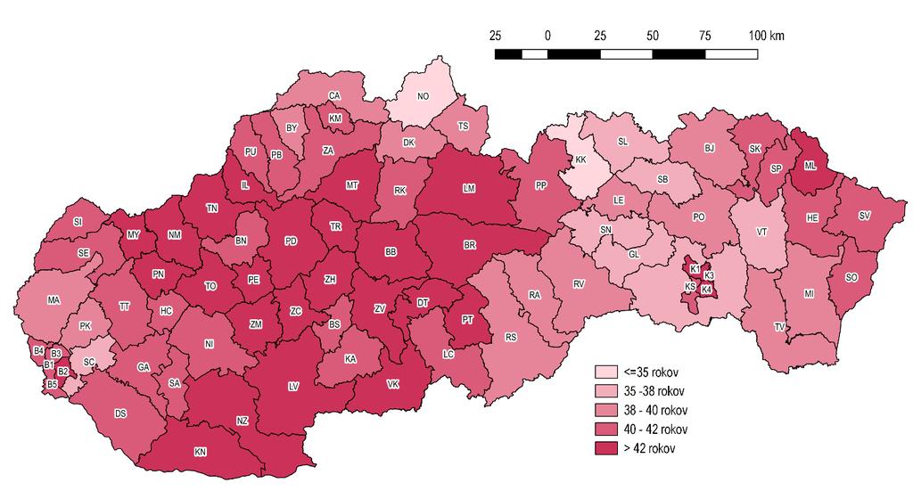 Tabuľka 4 Počet obyvateľov SR podľa regiónov Počet trvale bývajúcich obyvateľov k 31. 12.