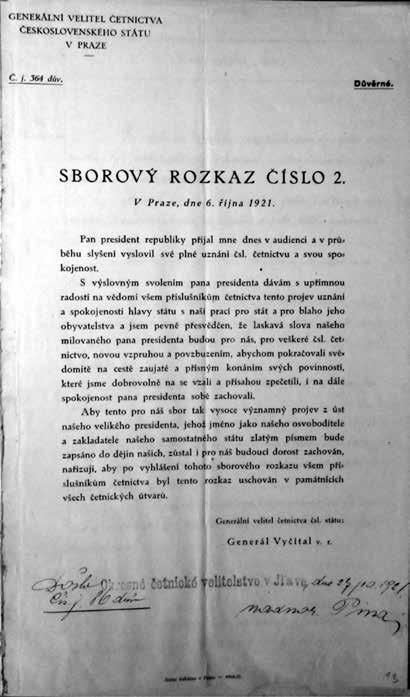 10 Ilavský mesačník 14.7.1925 premiestnený do Telče; Vrchný strážmajster Petr Malinšák; prišiel z Nemšovej 14.7.1925, 13.4.1929 odišiel do trvalej výslužby; Vrchný strážmajster Bohumil Řípa, prišiel z Vranova 15.
