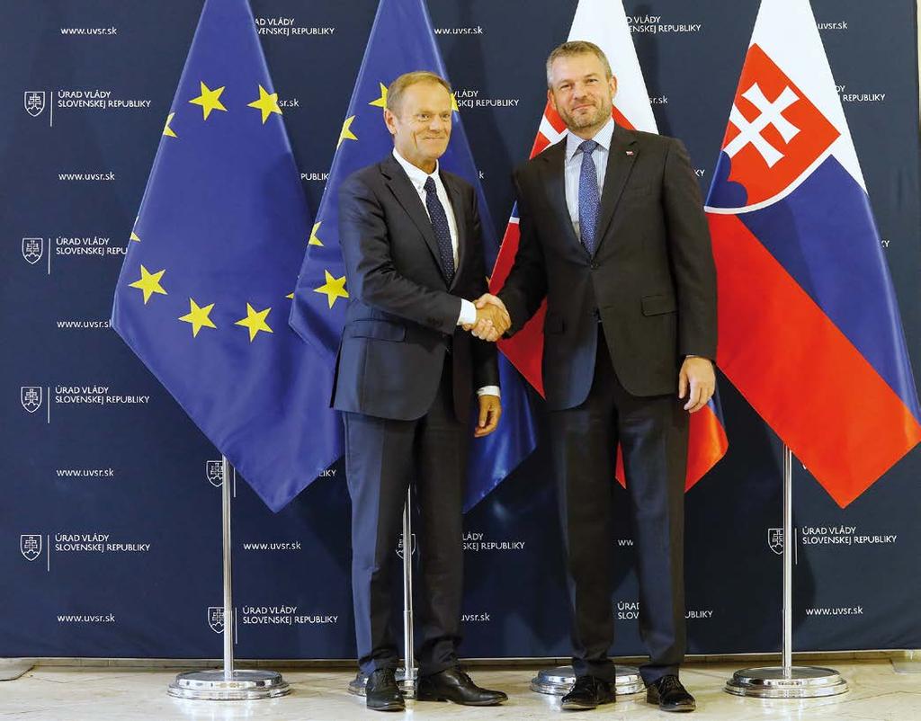 Predseda Európskej rady Donald Tusk pred júnovým samitom EÚ rokoval s predsedom vlády Petrom Pellegrinim o nomináciách na vrcholové