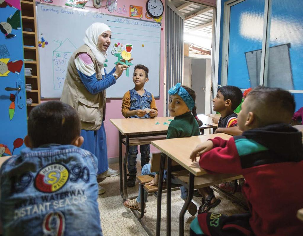 Vzdelávanie detí, mládeže a žien z populácie sýrskych utečencov v tábore