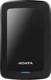 ADATA HV300 1 TB 49,90 Externý pevný disk formátu 2,5" o kapacite 1 TB Disk je super tenký, takže sa veľmi ľahko prenáša Šokový senzor proti otrasom, šifrovanie 256-bit AES Na disku sa