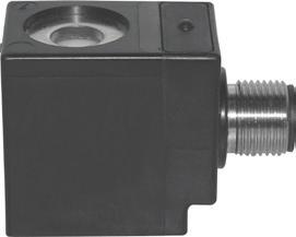 Pripojenie (B Formát) podľa normy EN 175301-803. Elektromagnetický ventil montovaný s vhodným konektorom má stupeň ochrany IP 65.