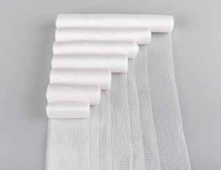 BATIST knitted conforming bandages are produced from polyester with cut viscose fabric adding the necessary softness, absorption and permeability.