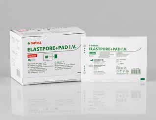 Náplasti / Plasters ELASTPORE + PAD I.V. je sterilná náplasť s výrezom na jednoduchú a bezpečnú fixáciu kanýl. Je opatrená absorpčným vankúšikom kryjúcim miesto vpichu.