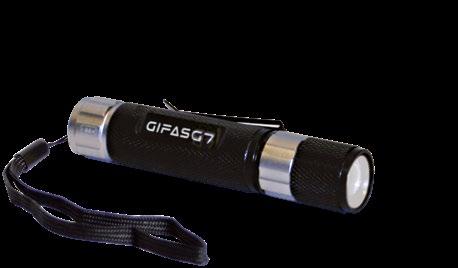 125 mm x Ø 30 mm Hmotnosť (vrátane batérií) 164 g Batérie 3xLR03 AAA 1,5V G7 G7 RGB Osadenie LED: 1x HL LED Prepínanie: 100% / záblesky