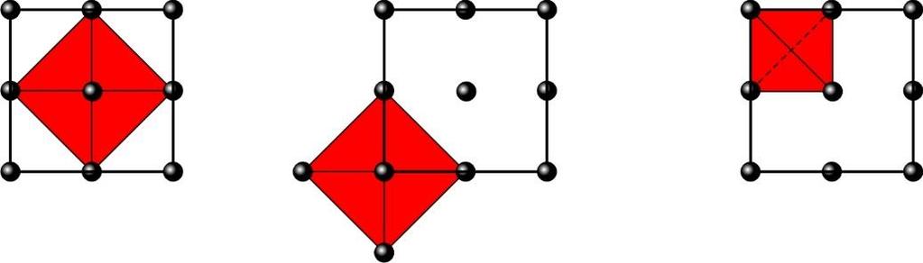 Počet atómov kovu a počet oktaédrických dutín je 6, počet tetraédrických dutín je 12. Príklad 9.