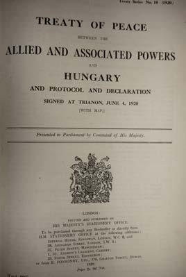 Vráťme sa však k samotnej mierovej zmluve. Čo sa týka vojenských a hospodárskych podmienok, predložených vládnej delegácii Maďarska, tie boli aj slovenskými očami súčasnosti naozaj kruté.