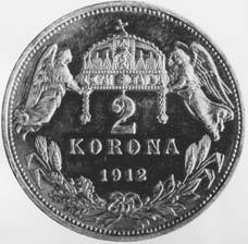 Nedostatok drobných mincí sa riešil vydávaním núdzových papierových poukážok alebo obchodných známok. Boli vydané aj papierové 1- a 2- korunáčky.