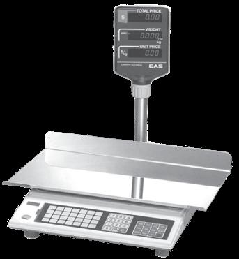 Voliteľné príslušenstvo pokladnice Digitálna váha Pokladnica Euro-50 umožòuje pripojenie digitálnej váhy vybavenej rozhraním RS-232. Môžte ich použiť aj bez pripojenia k pokladnici.
