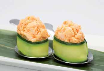 Gunkan Bocconcini di riso avvolto con zucchina