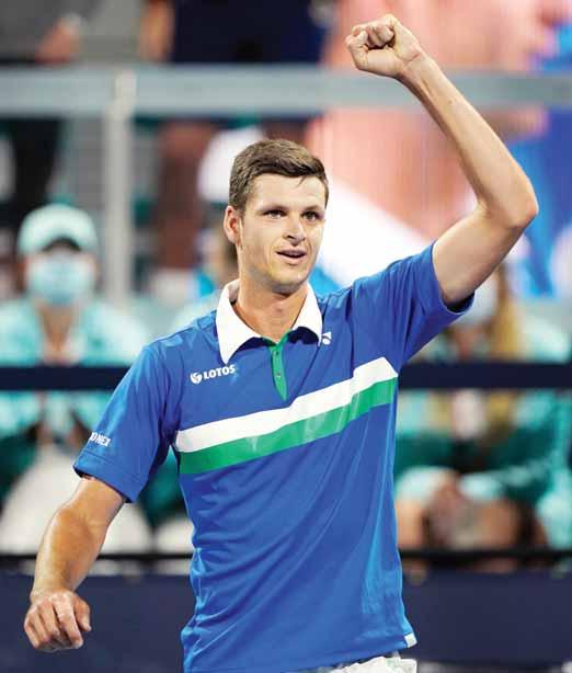 TENIS, MOTORIZMUS 25 O mužský titul v Miami bojovali tenisti zo štvrtej desiatky svetového rebríčka ATP Hurkacz získal Florida Slam Nečakaný víťaz, nečakaní finalisti.