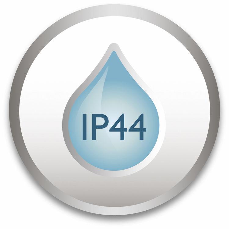 IP44 odolný voči poveternostným vplyvom Toto vonkajšie svietidlo značky Philips je špeciálne navrhnuté pre vonkajšie prostredie. Jeho odolnosť voči vode bola prísne testovaná.