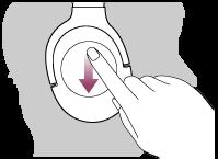Zníženie hlasitosti: Opakovane ťahajte prstom nadol, kým hlasitosť nedosiahne požadovanú úroveň.