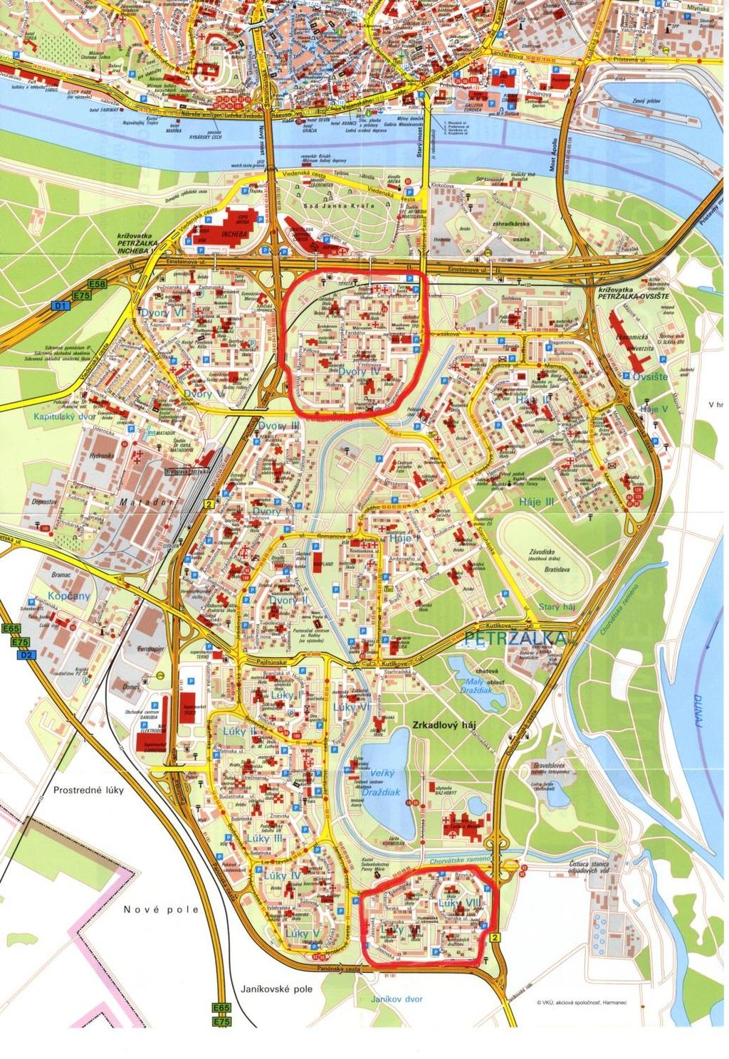 I. Analýza súčasného stavu statickej dopravy vo vytipovaných lokalitách mestskej časti Bratislava-Petržalka: Pre realizáciu