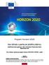Program Horizont 2020 Vzor dohody o grante pre jedného príjemcu Spolufinancované opatrenia v rámci mechanizmu financovania Marie Skłodowska-Curie (Vzo
