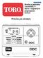 Príručka pre užívateľa Riadiaca jednotka Toro DDC Séria s digitálnym prepínačom funkcií