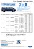 FORD TRANSIT CUSTOM KOMBI 9 miestne skladové vozidlá CUSTOM KOMBI za cenu 3 miestnej dodávky 3=9 už od EUR bez DPH / s DPH S bohatou výb