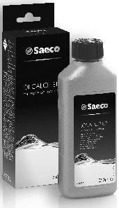 Pozor: používajte len roztok na odstránenie vodného kameňa Saeco, ktorý bol vyvinutý špeciálne na optimalizáciu výkonu kávovaru.