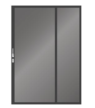 980 mm je štandardom pre posuvné dvere, k dispozícii aj v alternatíve pozostávajúcej z dvoch od seba odsúvajúcich sa krídiel dverí.
