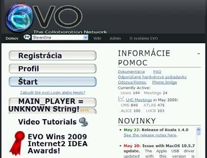 2. Registrácia používateľa EVO V internetovom prehliadači otvorte stránku (bez www): http://evo.caltech.edu Vyberte možnosť: Registrácia Vyplňte registračný formulár.