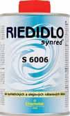 Pomocné prípravky // Riedidlá CERED C 6000 CERED C 6000 sa používa na riedenie nitrocelulózových náterových látok, ak nie je výslovne predpísané iné riedidlo.