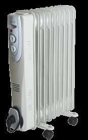FKOS 7 Olejový radiátor FKOS 9 Olejový radiátor 1500 W - 3 stupne ohrievania: 600 W / 900 W / 1500 W alebo prevrhnutia - výrobok je podrobený