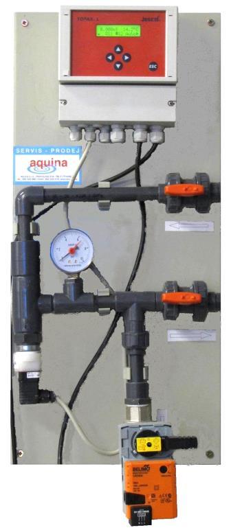 AQUINA kontinuálne meranie kvality vody AQ-L Panel merania vodivosti Stručná charakteristika meranie hodnôt vodivosti kondukčné možno staviť medznú hodnotu vodivosti vody pre výstupný signál presný