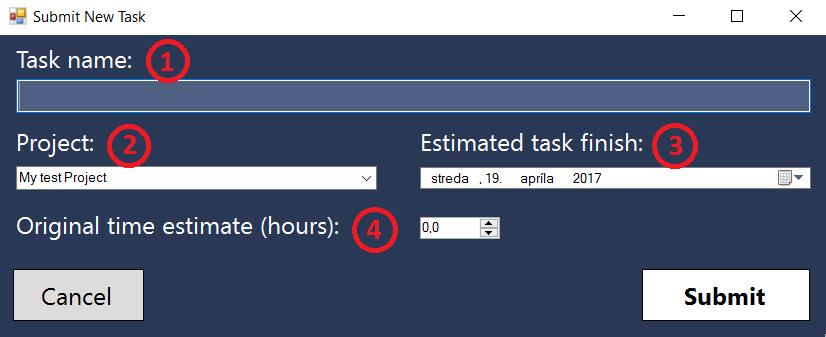Original time estimate predpokladaný počet hodín na dokončenie tejto úlohy. Poznámka- odhad predpokladaného ukončenia má iba informatívny charakter a je možné ho dodatočne meniť. 4.