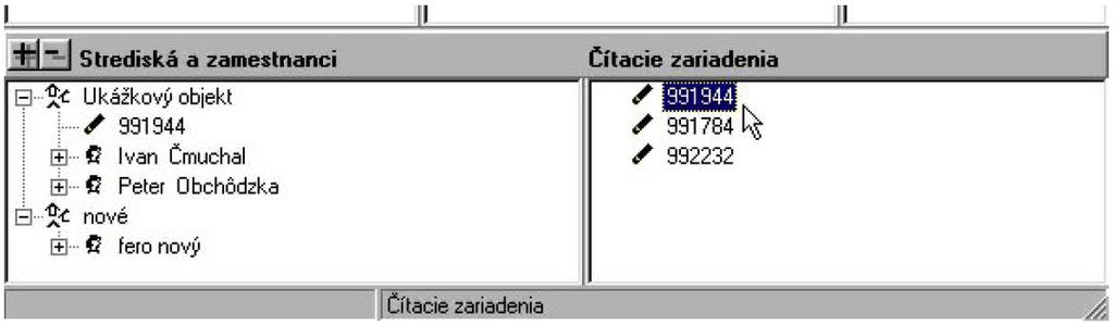 SM2000 používateľská príručka Strana 17 Vytvorenie výpisu obchôdzok - kontrola strediska Ak je čítacie zariadenie priradené stredisku, tzn.
