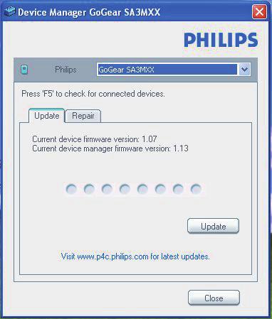 12 Aktualizácia firmvéru pomocou programu Philips Device Manager Inštalácia programu Philips Device Manager Poznámka Inštalácia od vás bude požadovať vyjadrenie súhlasu s licenčnou zmluvou.
