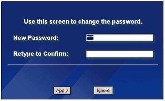 3 Vpíšte nové heslo do poľa New Password (nové heslo) a potvrďte ho v poli Retype to Confirm (napíšte znovu pre