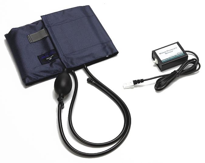 Senzor tlaku krvi BPS-BTA Senzor tlaku krvi sa používa na neinvazívne meranie arteriálneho tlaku krvi človeka. Keď sa použije s Logger Pro 3.4 alebo novším, Logger Lite 1.3.1 alebo novším a LabQuest App 1.