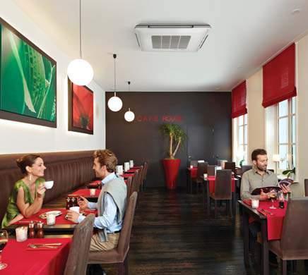 Celková renovácia a rozšírenie reštaurácie znamenalo potrebu nového klimatizačného zariadenia.