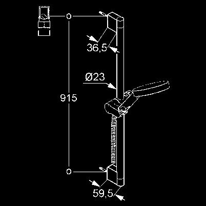 funkciou hygiena sprchovania Sirenaflex-hadica G 1/2 x G 1/2 x 1600 mm s kónickými maticami 65 730 05-00 110,50 Sprchy KLUDI A-QAs sprchová