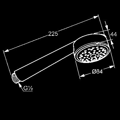 usádzaniu vodného kameňa s jedným typom prúdu: Volumen prietok 18 l/min pri 3 bar čierna/ biela/
