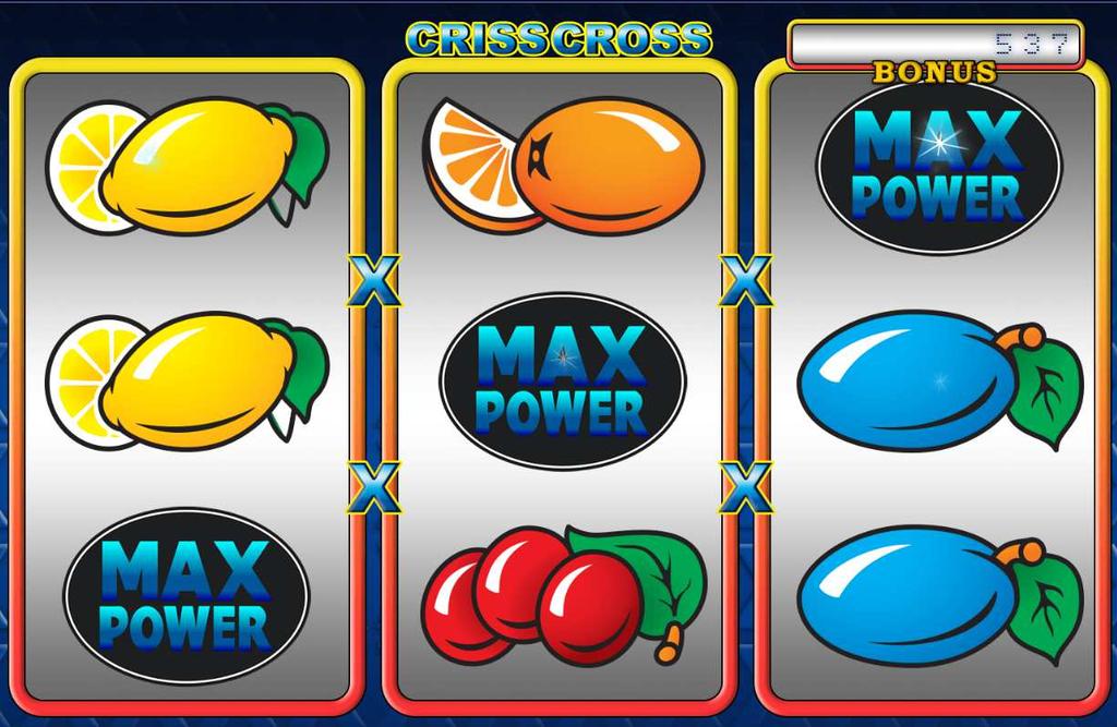Maxpower symbol Pokiaľ hráč získa výhernú líniu s tromi symbolmi otvorí sa mu v bočnej časti prístroja