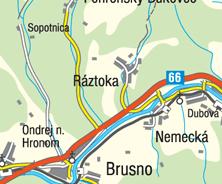 Obec Ráztoka leží v Horehronskom podolí v doline potoka Ráztoka. Nadmorská výška v strede obce je 479 m n. m., v chotári 430 1146 m n. m. Celková výmera územia obce je 807 ha.