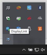 zobrazená ikona. Tým získate prístup k ponuke Správca DisplayLink. 4.