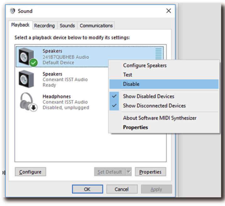 tlačidlom kliknite na zdroj a potom na Zapnúť (Zapnúť). 1. Kliknite na ikonu DisplayLink a potom na možnosť Audio Setup (Nastavenie zvuku).
