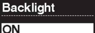 PREVÁDZKA A NASTAVENIE Ponuka nastavení (SC-E6100) [Backlight] Nastaví podsvietenie displeja. 1. Zobrazte ponuku [Backlight]. (1) Zobrazte ponuku nastavení.
