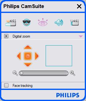 Otvorte ovládací panel Digital zoom (Digitálne zväčšenie) ( ). Zvolenú položku aktivujete tak, že označíte zaškrtávacie políčko pred touto položkou.