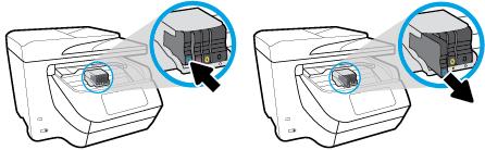 UPOZORNENIE: Spoločnosť HP odporúča nahradiť chýbajúce kazety čo najskôr, aby sa predišlo problémom s kvalitou tlače a možnej zvýšenej spotrebe atramentu alebo poškodeniu systému zásobovania