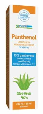 5 90 39,33 /l Panthenol Sensitive Kids 6 % sprej, 150 ml S obsahom panthenolu, komplexu