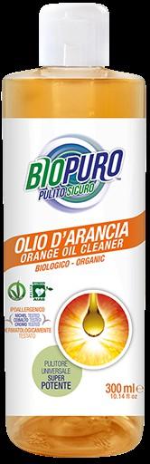 OLIO D ARANCIA ORANGE OIL CLEANER, 300 ml čistiaci prostriedok s rastlinnými prísadami a esenciálnym olejom z pomaranča, koncentrát - vhodný na kov,