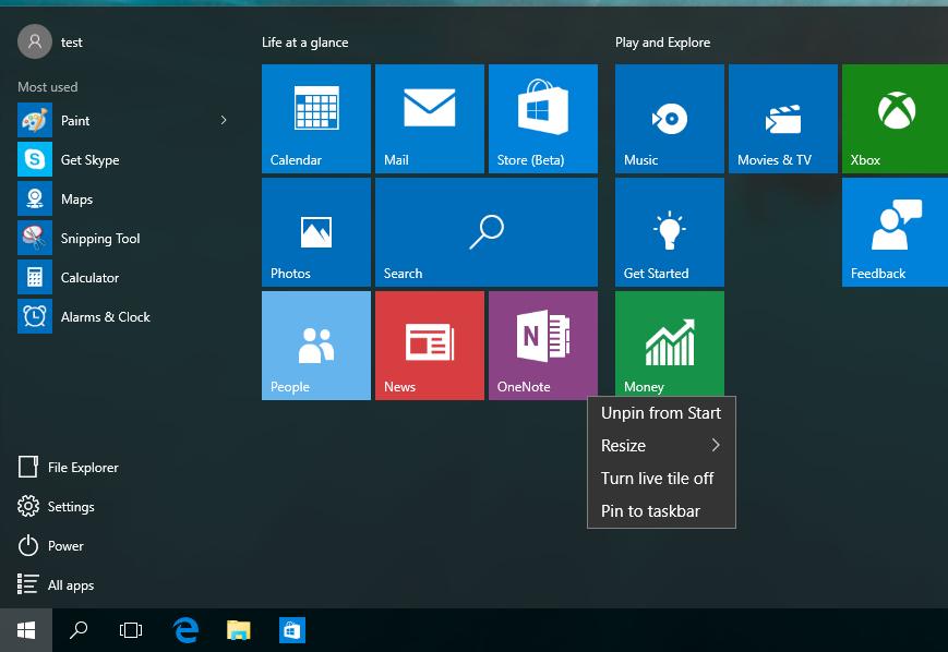 Aplikácie Windows Tieto aplikácie sú pripnuté na pravej table v ponuke Štart a pre ľahký prístup sú zobrazené v dlaždicovom