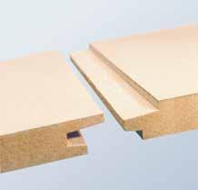 Pre jej výrobu sú používané drevité vlákna a štiepky z ihličnatého dreva. Dosky sú na báze lepidlového systému bez obsahu formaldehydu.