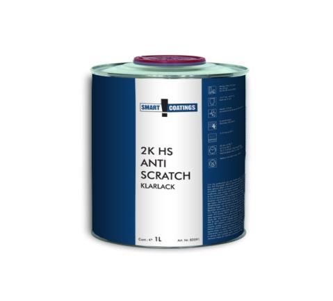 LAKY: 2K HS Anti Scratch Klarlack: Vysokosušinový HS číry lak určený k ekonomickému lakovaniu s odolnosťou proti škrabancom, UV odolnosťou, tvrdosťou, čírosťou a chemickou odolnosťou.